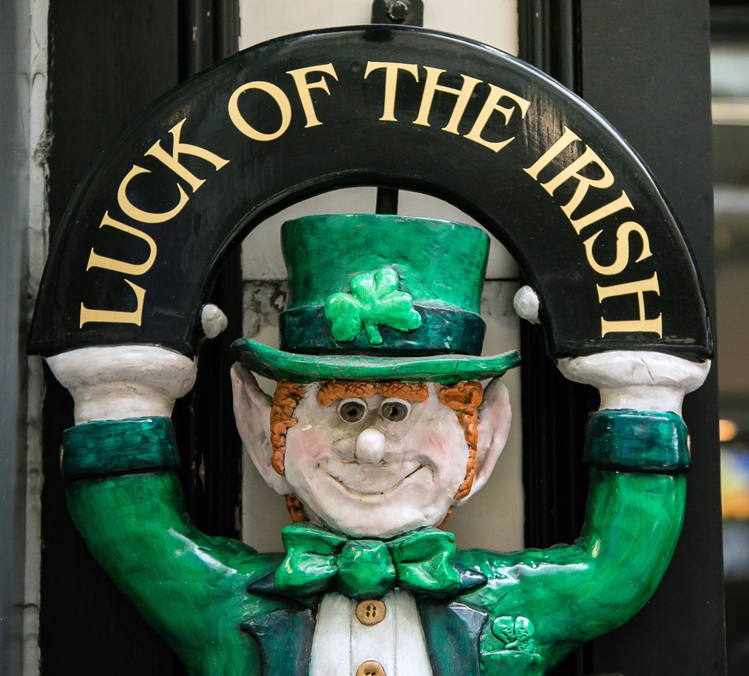 luck of the irish sign