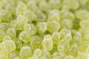 Gummy candy (close-up shot) for use as background image or as texture